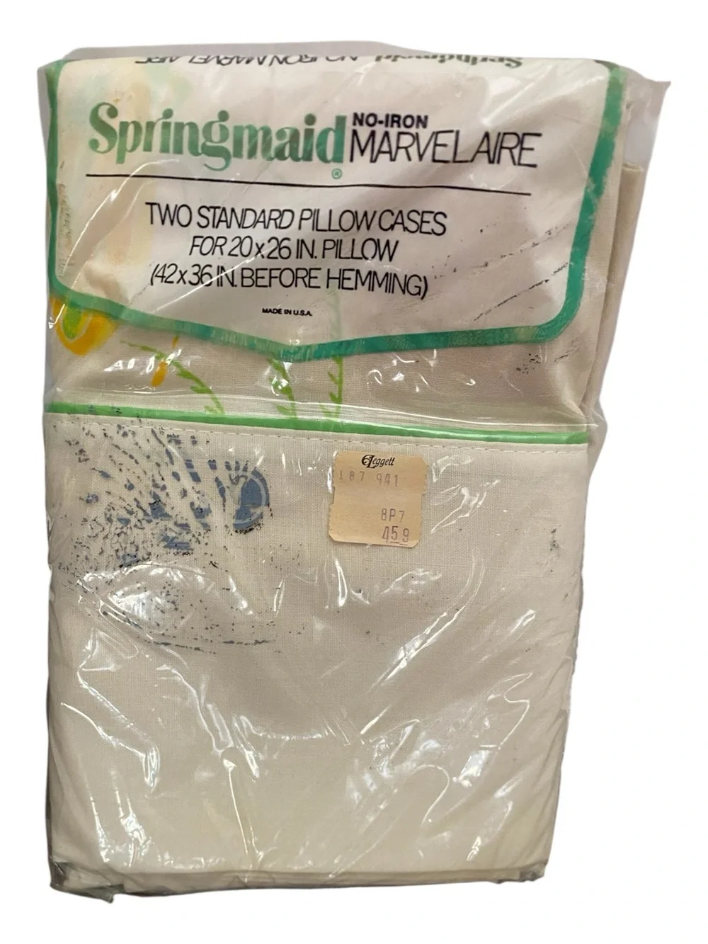 Springmaid Non-Iron Marvelaire Vintage Double Flat Sheet, 2 Standard Pillowcases